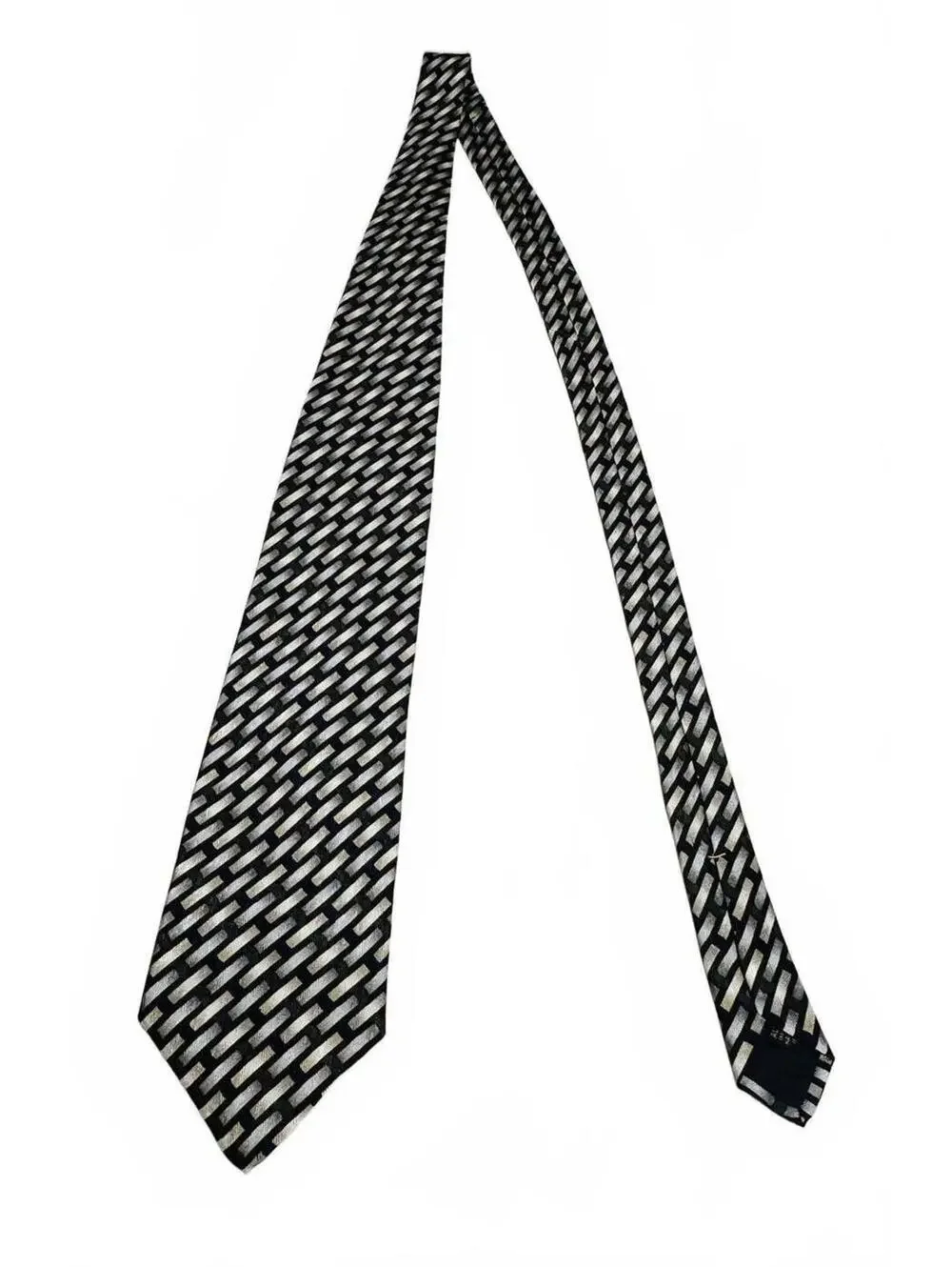 Nordstrom XMI 325 Series 100% Italian Silk Necktie Burgundy/Bl/Gr Handmade USA